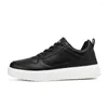 Scarpe casual uomini donne sneaker skateboard in pelle maschio più taglie unisex sneaker alla moda nero maschile tenis