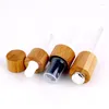 Storage Bottles 500 18MM 18/410 Aluminum Screw Cap White Black Bulb Glass Pipette Dropper Accessories For 5ml-100ml Bamboo Lids