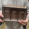 Kisten Neue Geldkiste Holzmünzbank mit abnehmbarem Deckel Clear Tragbarer Spargeld Geldspeicher Organisator Erwachsene Kinder Münze