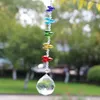 Decoratieve beeldjes 1 stks handgemaakte kristal suncatcher prisma hanger auto raam hangende kroonluchter ornament -geschenken