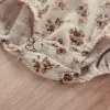 Endelar Citgeett Summer Spädbarn baby flickor bodysuit klänning blomma tryck kort ärm sundress casual kläder