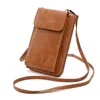 Totes Mini Pu Leather Crossbody Sling Bags Women Luxury Designer Simple Vintage Small Shoulder Bag Ladies mångsidig myntväska