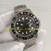 정통 사진 골동품 남성용 40mm 검은 다이얼 16750 스테인리스 스틸 16710 스테인레스 스틸 팔찌 1675 BP 제조업체 자동 빈티지 BPF 기계식 시계