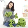 Plush Dolls New Arrived Cartoon Big Eyes Green Turtle Plush Toy Tortoise Wedding Dolls Child Gift Cushion Birthday Pillow Big SizeL2404