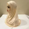 Ethnic Clothing H237 Beautiful Big Gilrs Or Adult Muslim Hijab With Stones Islamic Scarf Shawl Headscarf Hat Armia Pull On Wrap