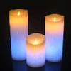 Color Change Gradient LED Candles Remote Control Electronic Flameless Breathing Candle Night Lights Wedding Party Decoration 240417