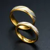 Pierścionki ślubne Unikalne wzór fali pierścienie pary dla mężczyzn kobiety Wysokiej jakości pierścionka ze stali nierdzewnej pierścionka zaręczynowe