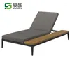Camp Furniture High Quality Modern Outdoor Garden Chaise Lounger Patio Sun Lounge Sofa Wood Sunbed Beach Chair