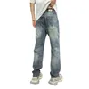 Jeans masculin printemps été mince yslicon hommes droits en liberté européen américain cdicon marque haut de gamme petit pantalon droit lxk101