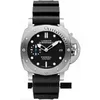 High End Designer Watches for Peneraa Instant Submarine Series Precision Steel Automatic Mechanical Watch Mens Watch PAM00682 Original 1: 1 med riktig logotyp