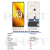 スクリーンオリジナル6.67 '' Xiaomi Poco X3 / X3 NFC / X3 Pro LCDタッチスクリーンデジタイザーアセンブリX3 M2007J20CGのディスプレイ