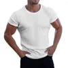 Herren lässige Hemden Chic Summer Tops Slim Fit Short Sleeves Pullover Atmungsaktives Elastizier Männer T-Shirt tägliches Kleidungsstück