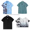 Mens Designer Shirts Summer Short Sleeve Casual Shirts Fashion Inverted Triangle Loose Polos Beach Style Breathable Tshirts Tees Top Clothing Multi Styles M-3XL