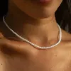 Colliers Perle Choker Collier pour femme homme en acier inoxydable Imitation Perle Collier Brides Brides Dmieds Wedding Gift Bijoux en gros