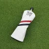 Fishhooks Fashion Golf Club #1 #3 #5 Wood Headcovers Driver Fairway Woods Cover Pu Skórzana głowa Corevers Szybka dostawa