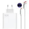 Ställer in Supercharger Xiaomi 120W Power Charger för Xiaomi Redmi Note 11 Pro Black Shark 4S Pro Fast Charger EU Plug 120WPD USB C Adapter