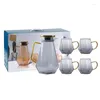 Water Bottles Cold Bottle Glass Set Has A Juice Pot Cup Light Luxury Heat Resistant Home Beer