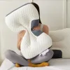 マッサージャー頸部整形外科首の枕は、睡眠のために睡眠と枕の家庭用大豆繊維スパマッサージ枕を眠らせて保護するのに役立ちます