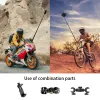 Sticks Metal Invisible Stick Selfie étendu pour Insta360 x3 / DJI Action 3 / GoPro 11 10 9 Motorcycle Motion Camera Monopod Accessoires
