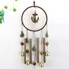 Decorative Figurines Dream Catcher Metal Tube Bell Wind Chime Bedroom Hanging Ornaments Creative Elephant Home Decoration