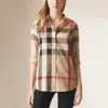 Designer Frauen lässig Shirt Premium Designer Business T-Shirt Klassische Männer Langarm Shirt Plaid Top