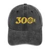 Berets Bowling 300 Club Logo Design Cowboy Hat Gentleman Moultimein Men Women's