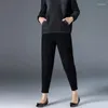 Pantaloni da donna da donna pantaloni primaverili vaccucciati pantaloni elastici ad alta vita casual vaqueros mujer