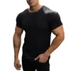 Herren lässige Hemden Chic Summer Tops Slim Fit Short Sleeves Pullover Atmungsaktives Elastizier Männer T-Shirt tägliches Kleidungsstück