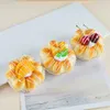 Decorative Flowers 6 Pieces PU Simulation Cake Model Food Play Bread Props Shop Window Display Pography