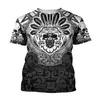 Men's T Shirts Fashion Leisure Customized Mexican Style Printed Shirt Round Neck Tops Breathable Comfortable Summer Oversized Clothing