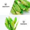 Decorative Flowers Simulated Asparagus Faux Vegetable Model Artificial Decor Realistic Fake Ornaments