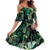 Casual Dresses Fashion Ins Print Chiffon Sling Dress Floral Strap Sun