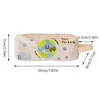 Pencil Case Embroidery Cosmetic Bags Cute Women Large Capacity Zipper Makeup Brushes Stationery Pen Storage