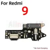 Kablar Original för Xiaomi Redmi Note 9 9A 9C 9T 4G 5G Pro Fast Charging USB Charger Board Port Connector MIC PCB Dock Flex Cable