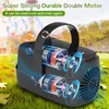 Bubble machine draagbaar volledig automatische ondersteuning plug-in of batterij of gebruik mobiele power bank 2 speed childrens speelgoed 240417