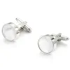 リンクVagulaGemelos Classic Silvercolor Sea Shell Copper Men's Cuff Link Luxury Giftury Wedding Suit Shirt Cufflinks 10216