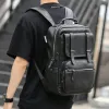 Bags Man Backpack Men Travel Bag Luxury PU Leather Computer Laptop Bag School Backpack for Students Casual Backpacks Business Men New