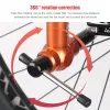 Outils Lebycle Détachement de vélo de dérailleur Hangle 360 degrés de rotation correction de rotation Hook Hook de réparation de vélos professionnels