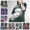 designers toppar bomull tshirts polos kort ärm högkvalitativ graffiti Sweatpants kvinna tvättade tyg gata graffiti bokstäver grafisk punk rock vintage