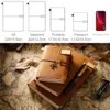 MOTERM 100% Echtes Leder Notebook handgefertigt Vintage Cowide Diary Journal Sketchbook Planer TN Travel Notebook Cover 240415