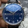 Męskie Iwcity Menwatch Watch Designer Portugieser Gold Watches 5A Wysoka jakość Auto Mechanical 52010 Uhren Power Schem
