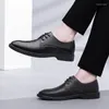 Casual schoenen Echte lederen heren zachte antislip rubber Oxford trouwjurk klassiek zakelijk mannelijk schoeisel