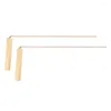 2st Sticks Detector Rod Copper Probe For Water Treasure Finding Metal Probing Tool Wood Handle and Plat Head Rods