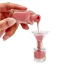 Förvaringsflaskor 30 st 5 ml/10 ml/15 ml fyrkant/rund tom glas nagellack med penselmössa påfyllningsbara containrar för konstprover show