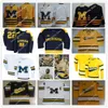 Kob Custom Michigan Wolverines College Hockey Jersey Quinn Hughes Tyler Motte DYLAN LARKIN Zach Werenski Zach Hyman Kyle Connor Carl Hageli