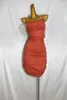 Robes décontractées Feicheng Vêtements féminins Fashion Elegant Slim Fit Spaghetti Spaghetti Robe enveloppe de poitrine 146