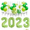 Jaar decoraties 2023 Ballonnen nieuwe set rode kerstlucht globos xmas baby shower childrens verjaardag graduaties feest decora ot3iq