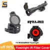 Lights Wadsn Flashlight IR Fitter Cover for Tactical for M600 M300 IR Flashlight Scout Light Diffuser InfraRed Light Cover Accessory