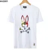 Psychological lapin t-shirts crâne rabbit camisetas para hombre rond cou rond short shirt chirur