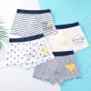 Underwear Children's Underwear For Kids Cartoon Shorts Cotton Underpants Boys Panties Car Penguin Pattern 4Pcs Lot